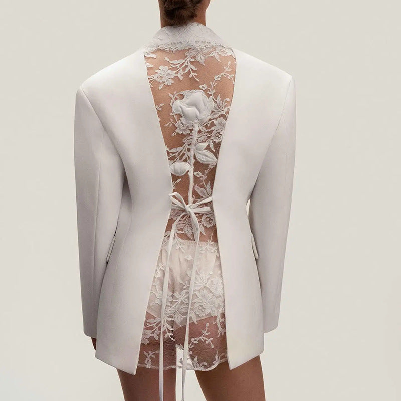 Intellectual Commute Style Small Sexy Hollow Suits