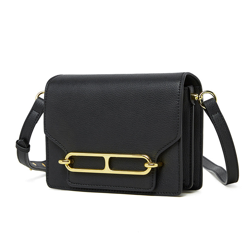 Genuine Leather Stewardess Pig Nose High Sense Crossbody Bags