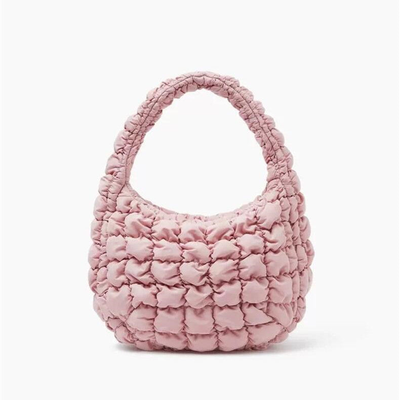 New Creative Cloud Puff Pleated Portable Shoulder Bags