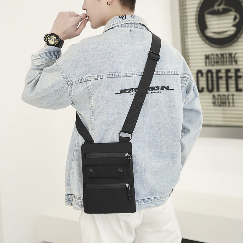 Men's Hanging Water-repellent Cloth Mobile Document Trendy Bags