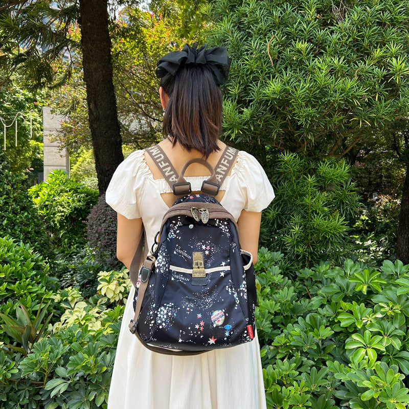 Women's Ethnic Style Waterproof Oxford Cloth Backpacks