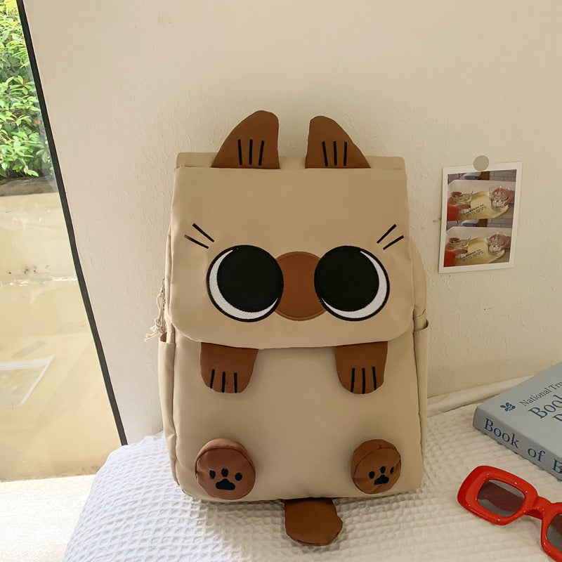 Kitten Personality Versatile Large Capacity Korean Backpacks