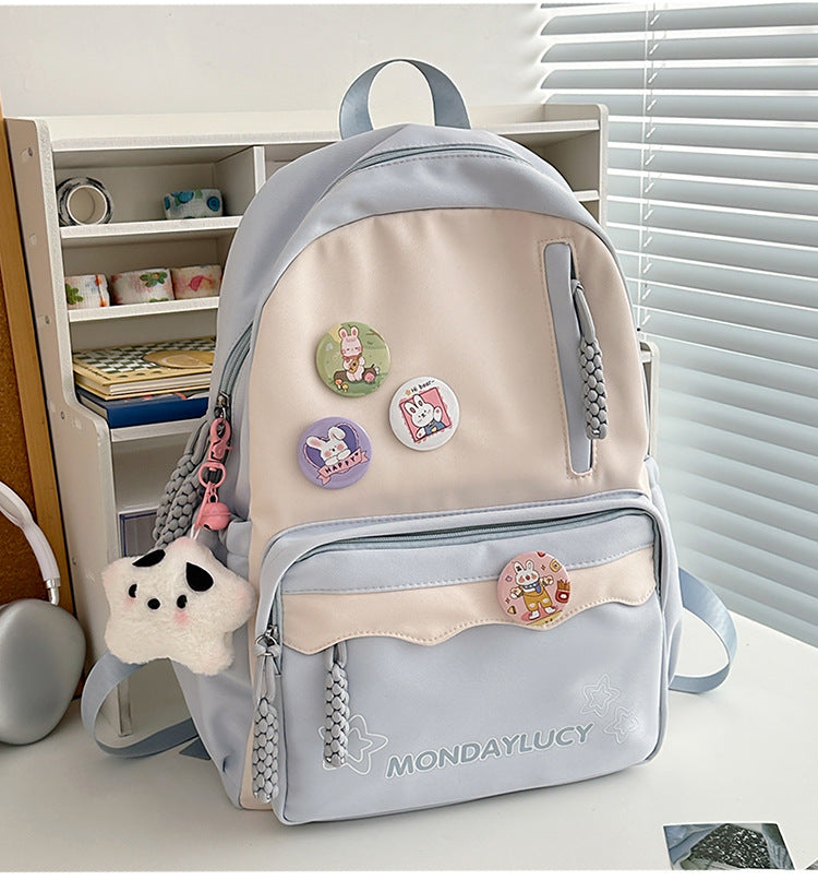 Style Simple Contrast Color Primary Secondary Backpacks