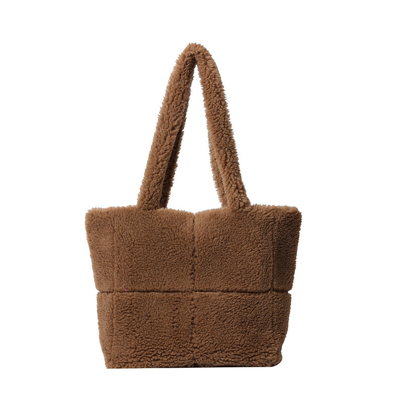 Unique High-grade Plush Trendy Fashion Furry Shoulder Bags