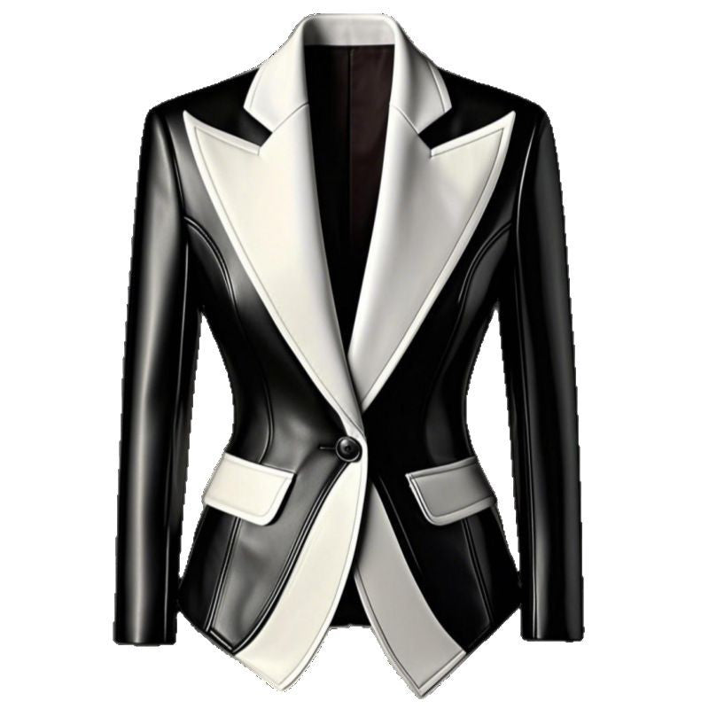 Korean Style Leather Loose Leisure Trendy Handsome Jackets