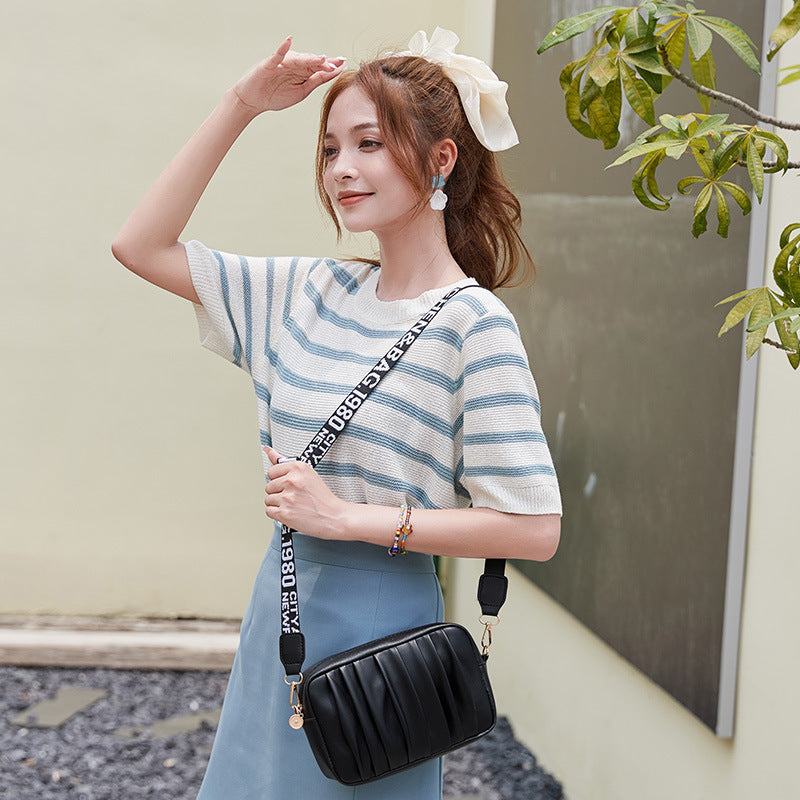 Women's Trendy Korean Packet Fashion Pleated Cross Crossbody Bags