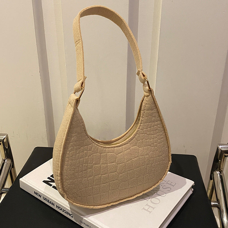 Women's High-grade Niche Fashion Underarm Retro Easy Shoulder Bags