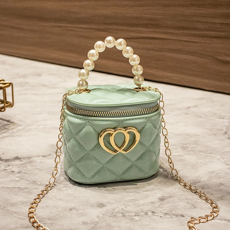 Women's Fashion Mini Rhombus Gel Pairs Of Shoulder Bags