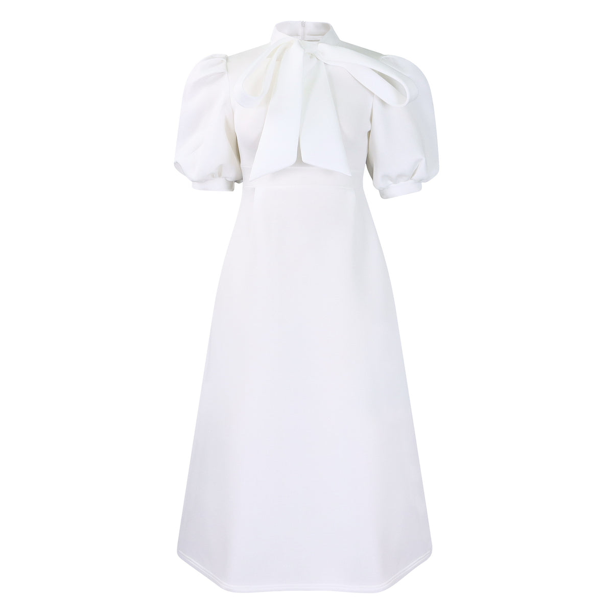 Versatile Summer Sleeve Bow Puffy Banquet Dress