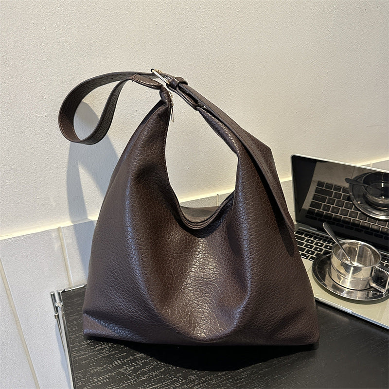 Women's Textured Commuter Winter Retro Fashion Underarm Handbags