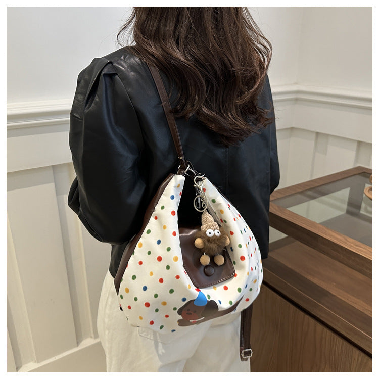 Sausage Puppy Leisure Commute Large Capacity Shoulder Bags