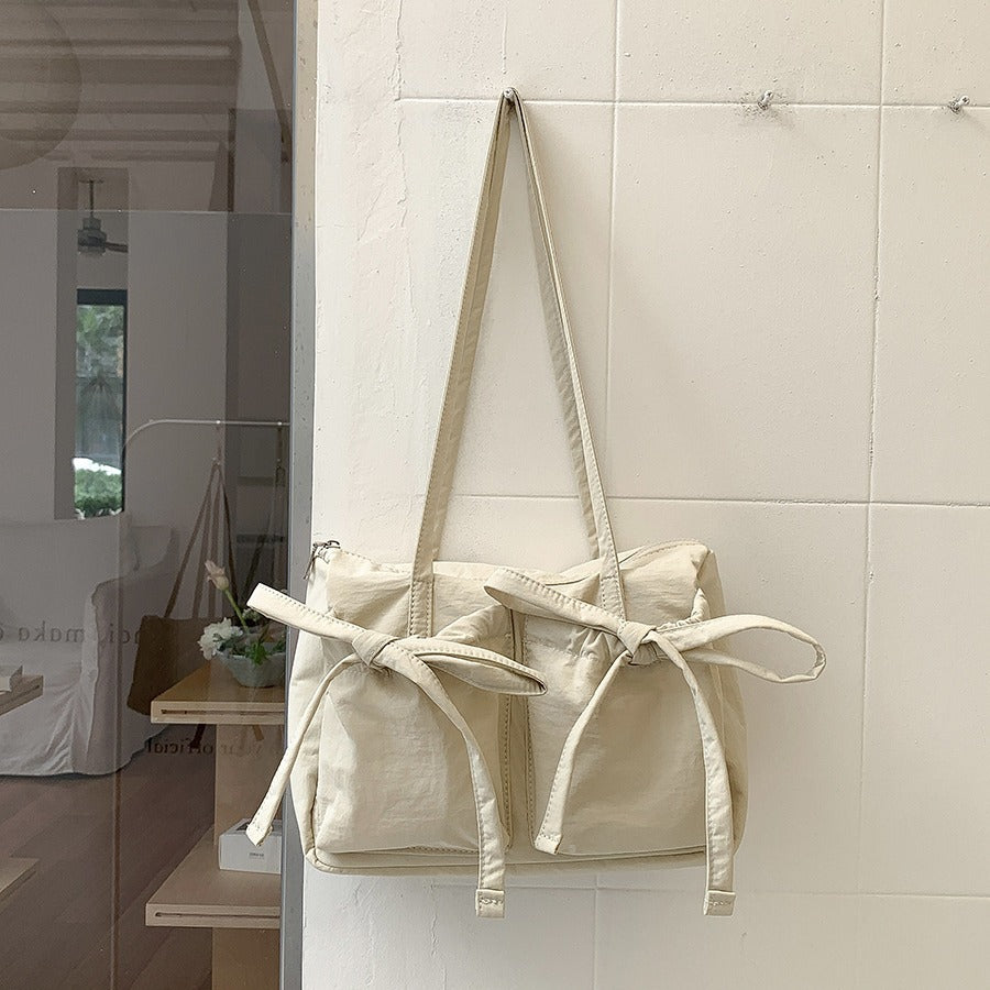 Women's Korean Style Nylon Large Capacity College Class Leisure Shoulder Bags