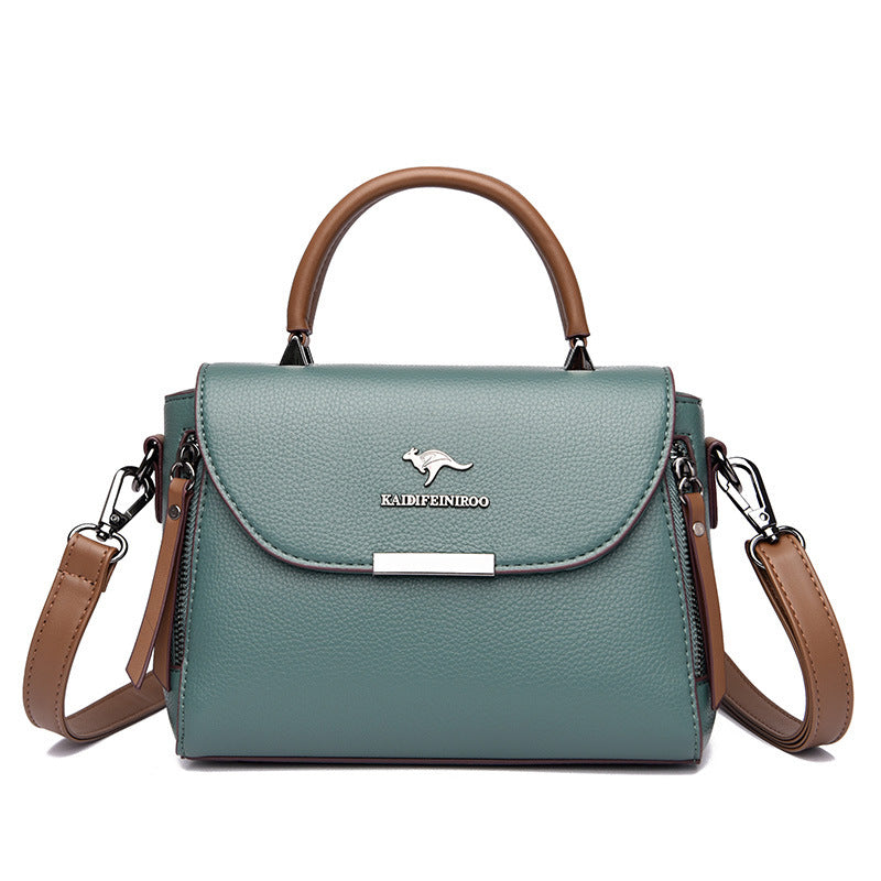 Women's Elegant Female Fashion Color Contrast Shoulder Bags