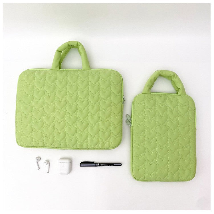 Quilted Peach Heart Notebook Inner Protective Bags