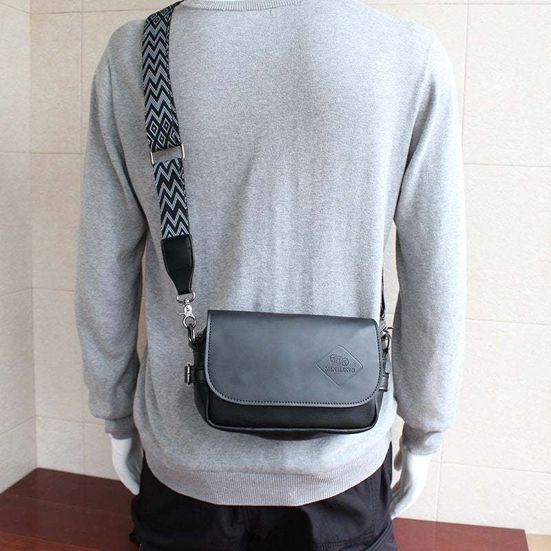 Men's Fashion Street Trendy Korean Style Green Men's Messenger Bags