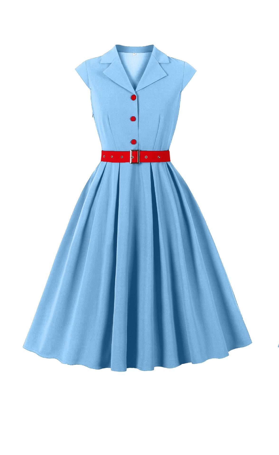 Women's High Waist Temperament Vintage Dress With Dresses