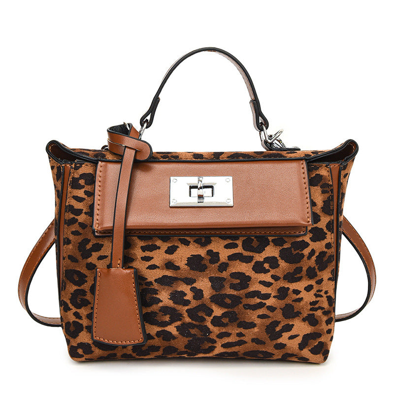 Korean Style Leopard Print Kelly Retro Crossbody Bags