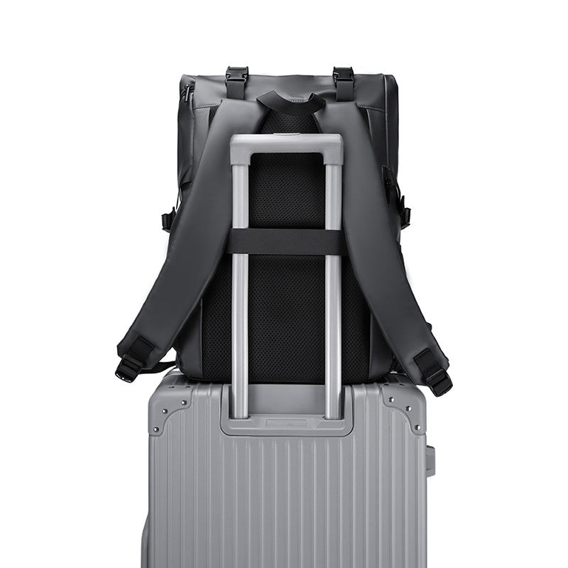 Storage Curved Edge Leisure Roll Top Backpacks