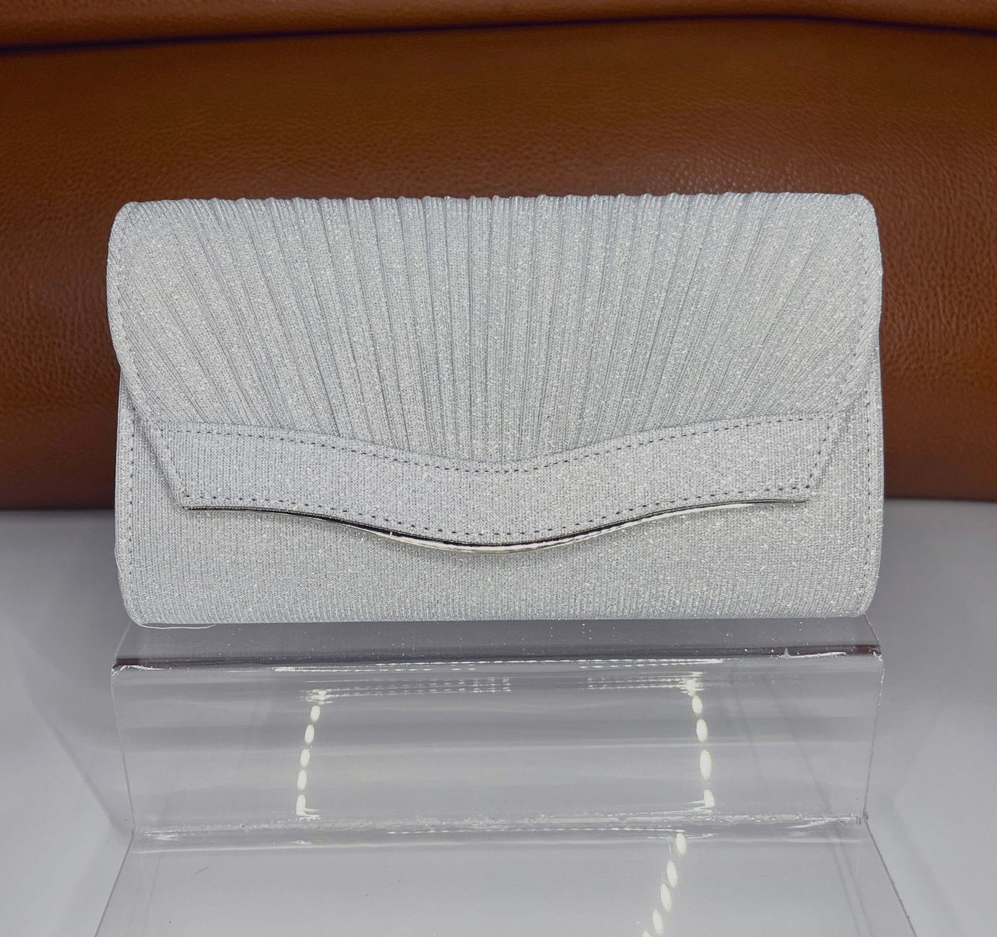 Women's Fabric Dinner Clutch Satin Flip Dress Evening Bags