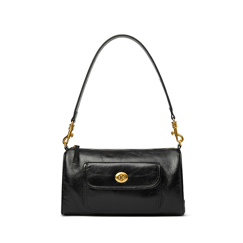 Women's Advanced Texture Niche Commuter Leather Artistic Crossbody Bags
