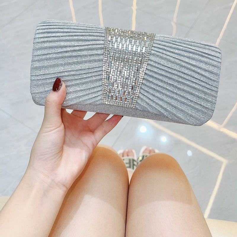 Women's Dress Dinner Clutch Rhinestone Hand Evening Bags