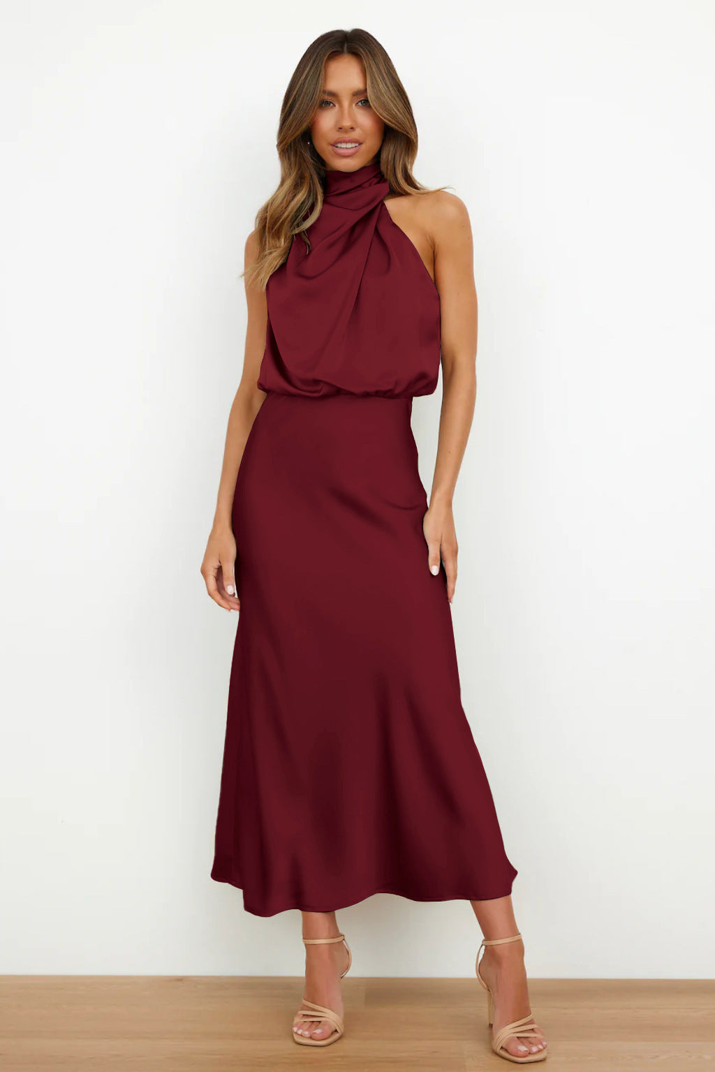 Women's Satin Elegant French High-grade Light Dress