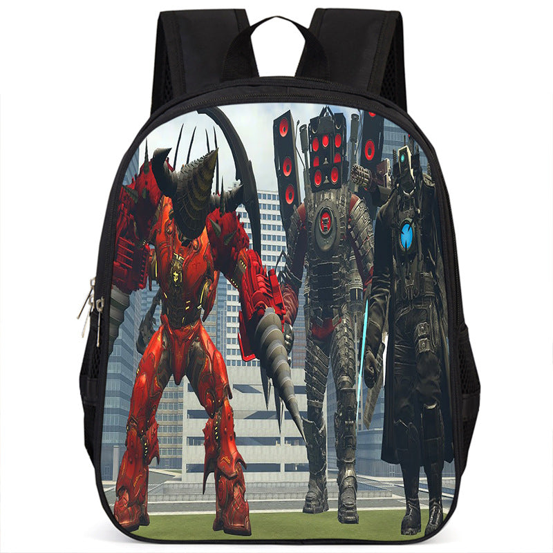Electric Drill Red Lotus Monitor Inch Backpacks