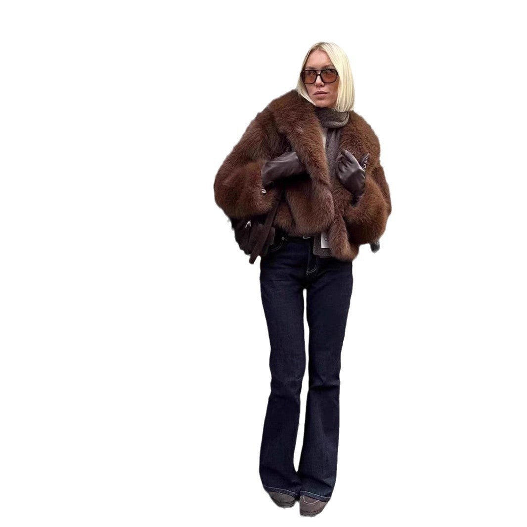 Winter Imitation Fur Furry Environmental Protection Coats