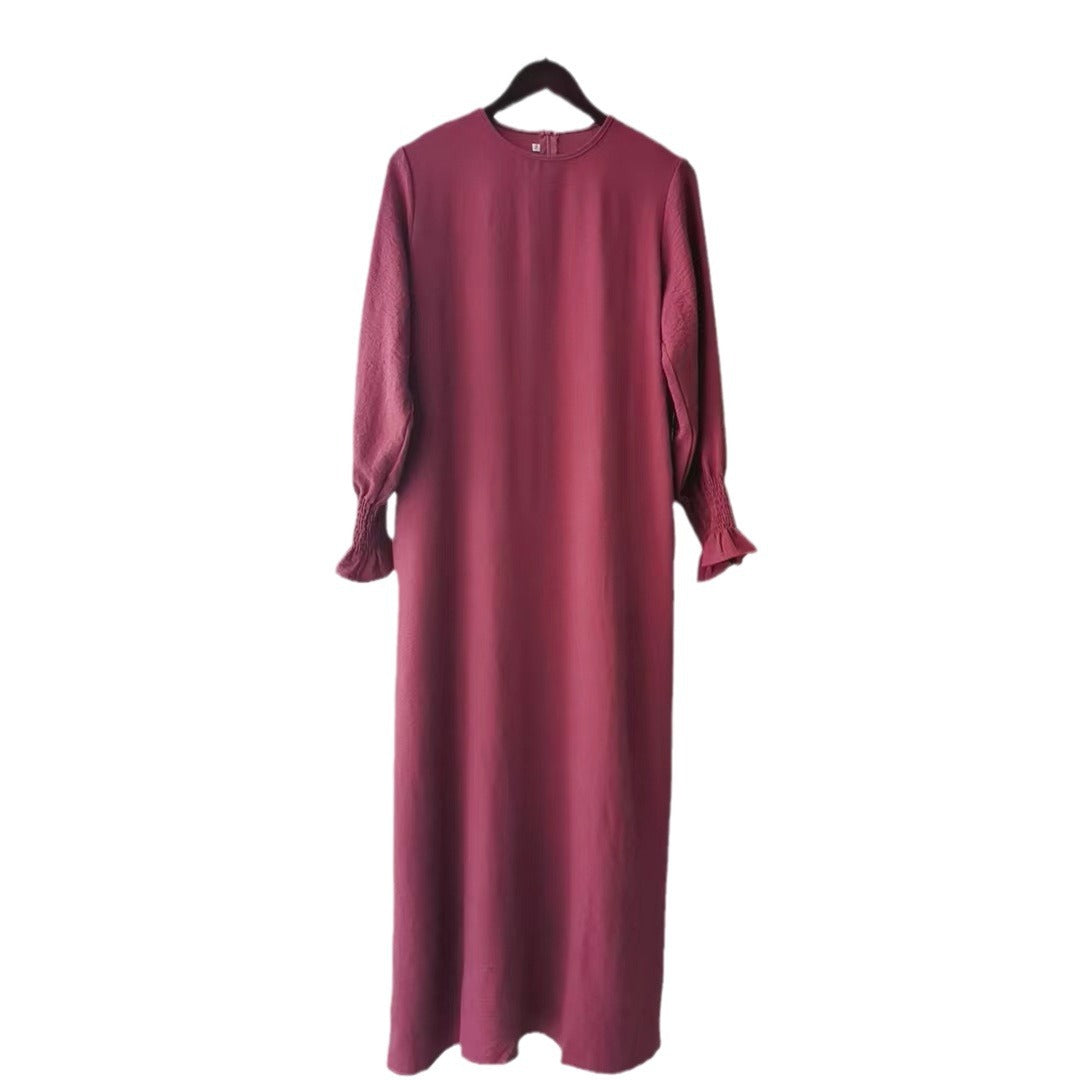 Women's Fashion Round Neck Solid Color Plus Size