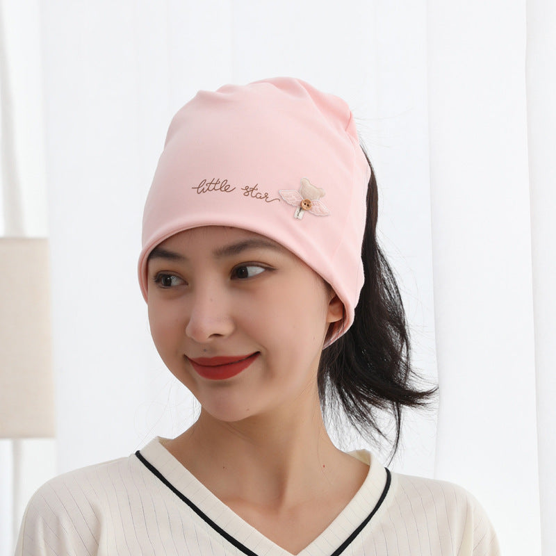 Confinement Cap Printed Hat Headscarf Cotton Bags