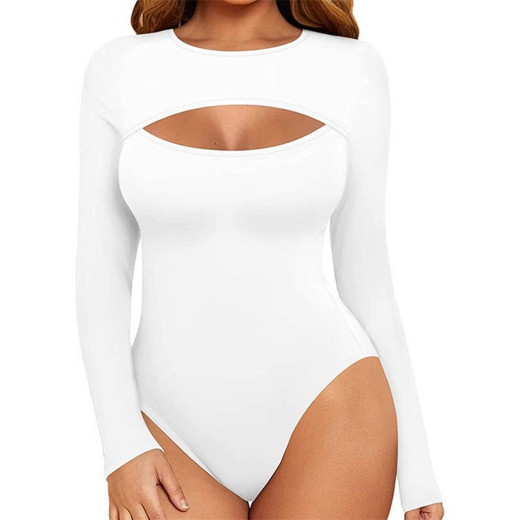 Women's Sexy Chest Long-sleeved For Push-up Women's Jumpsuit/clothing