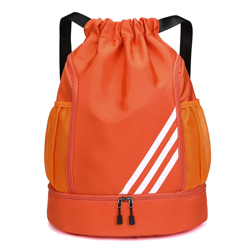 Men's Drawstring Pocket Leisure Large Capacity Folding Backpacks