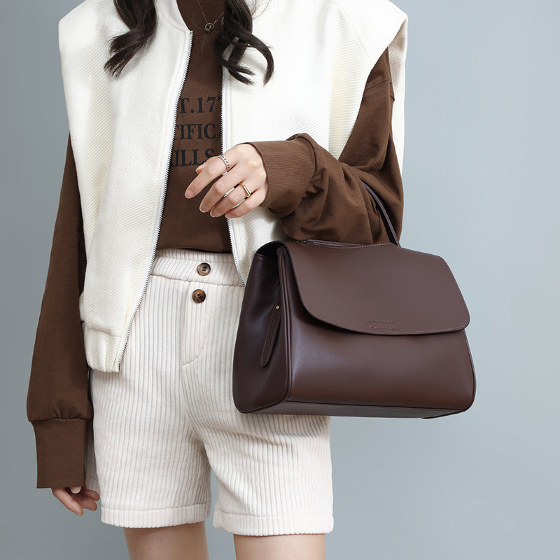 Women's Slouchy Popular Large Capacity Leather Handbags