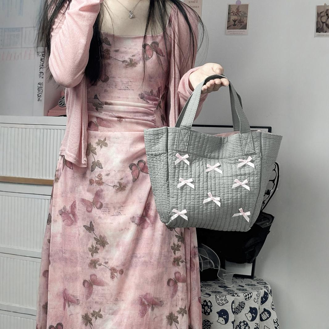 Trendy Wild Niche Advanced Summer Bow Shoulder Bags