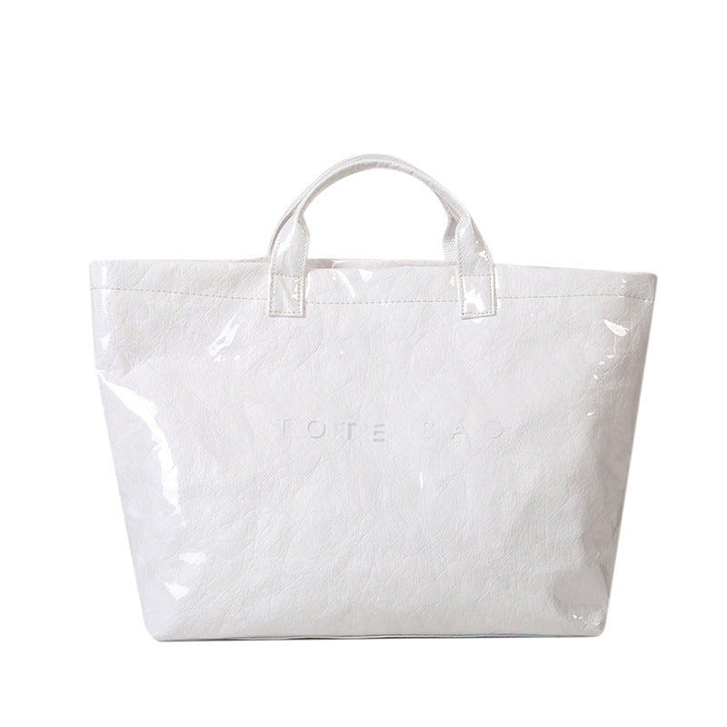 Women's Retro Commuter Large Capacity Kraft Paper Shoulder Bags