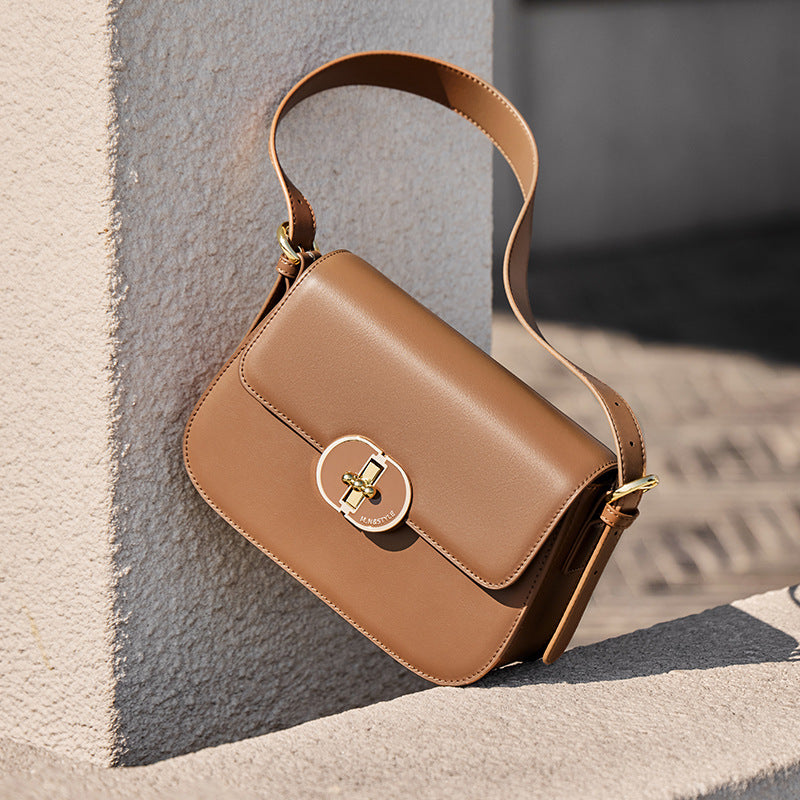 Women's Trendy Fashion Female Senior Leather Shoulder Bags