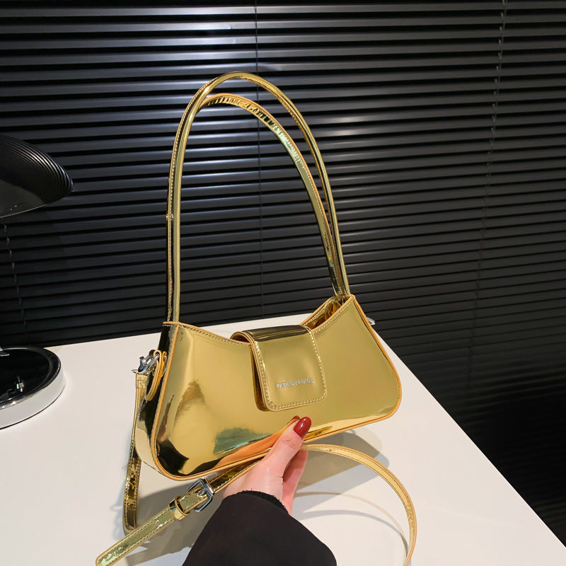 Women's Minority Design Underarm Simple Baguette Personality Bags