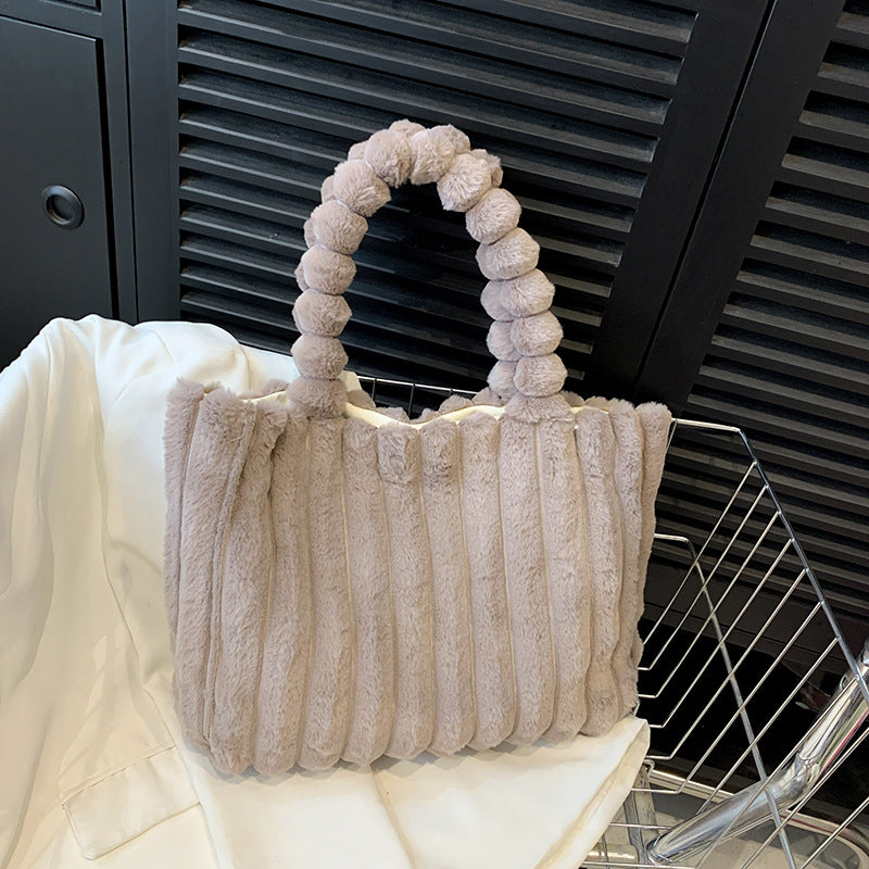 Large Capacity Totes Korean Style Solid Shoulder Bags