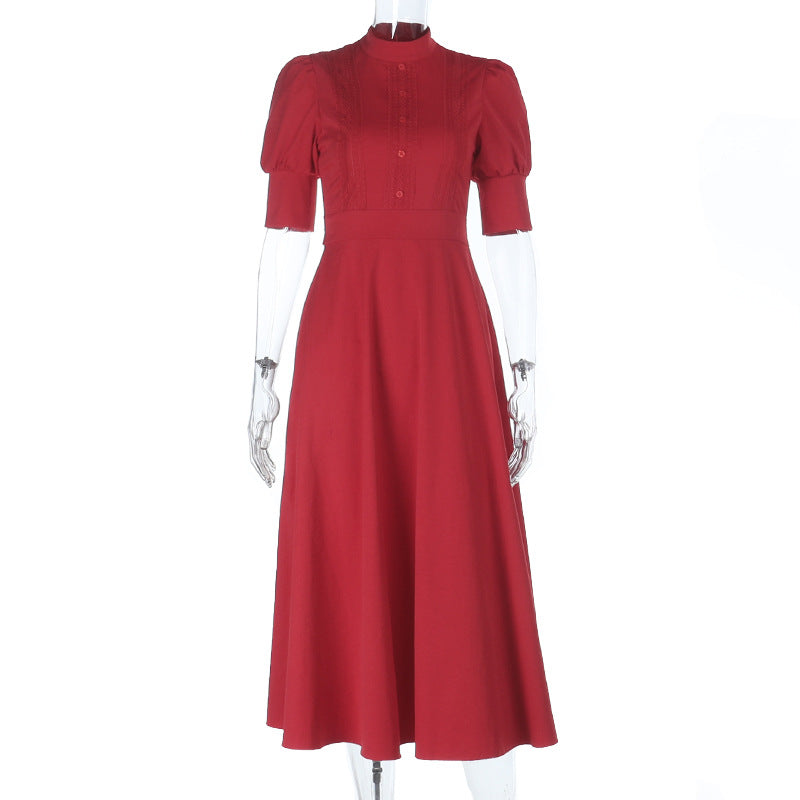 Style Pearl Red Dress Halloween Gothic Dresses
