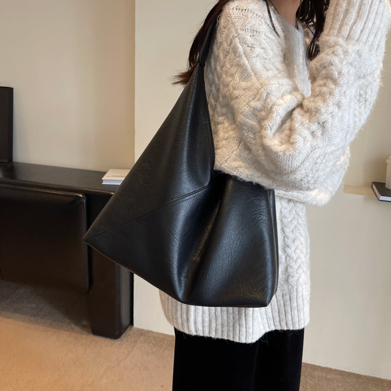 Women's Soft Leather Commuter Fashion Retro Shoulder Bags
