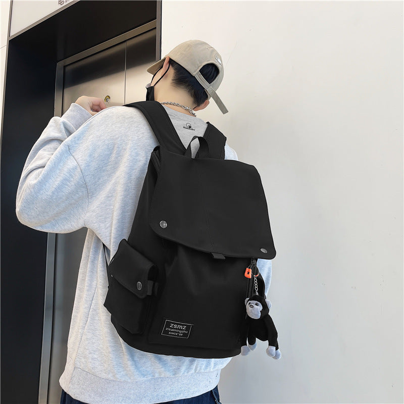 Men's High Trendy Cool Fashion Simplicity Canvas Backpacks