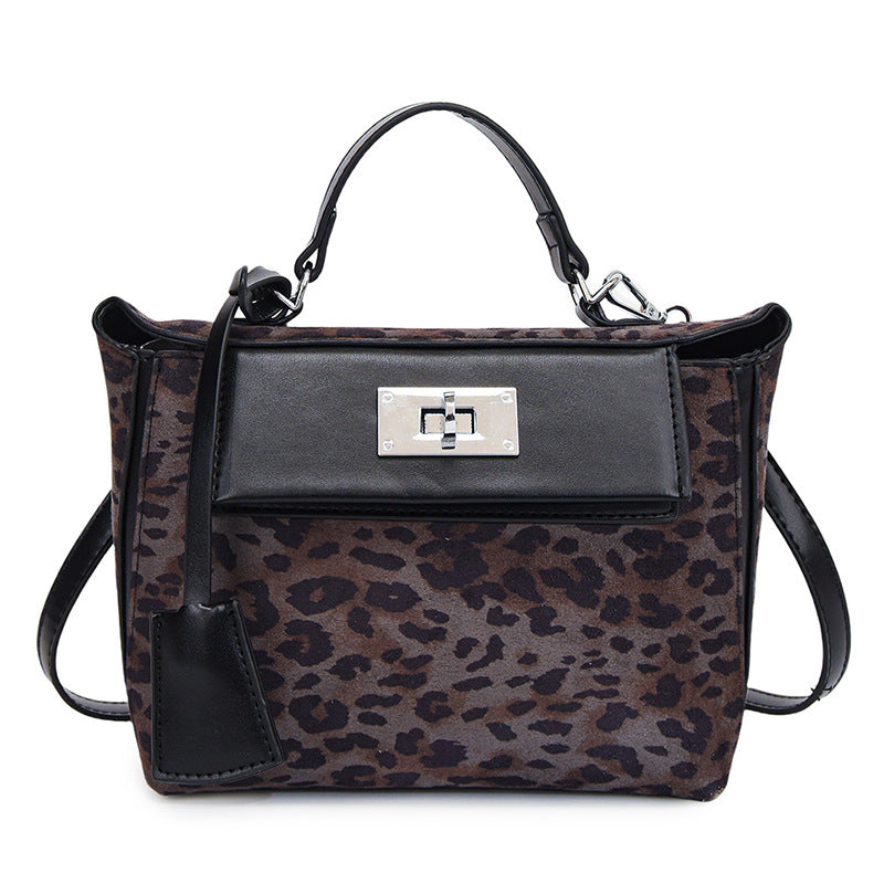 Korean Style Leopard Print Kelly Retro Crossbody Bags