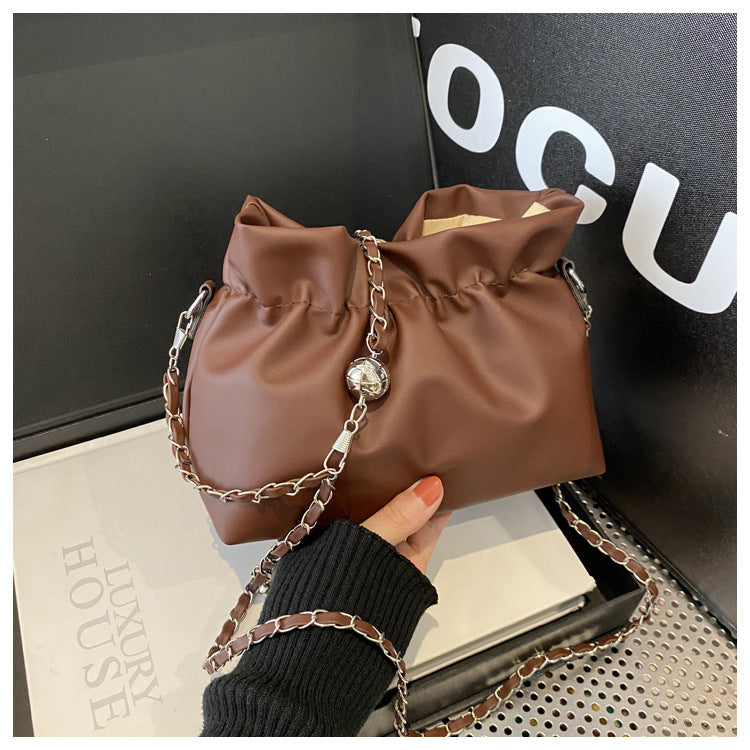 Women's Chain Pleated Niche High Quality Trendy Crossbody Bags