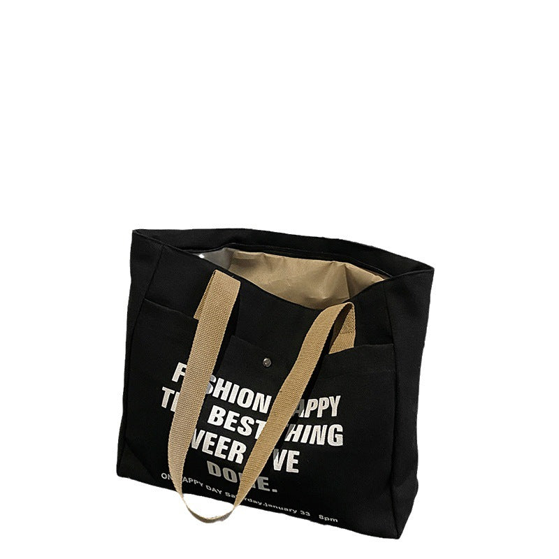Women's Canvas Mori Large Capacity Book Holding Shoulder Bags