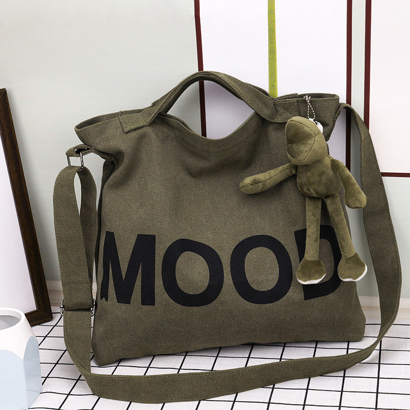 Women's & Men's & Canvas Large Capacity Korean Style Crossbody Bags