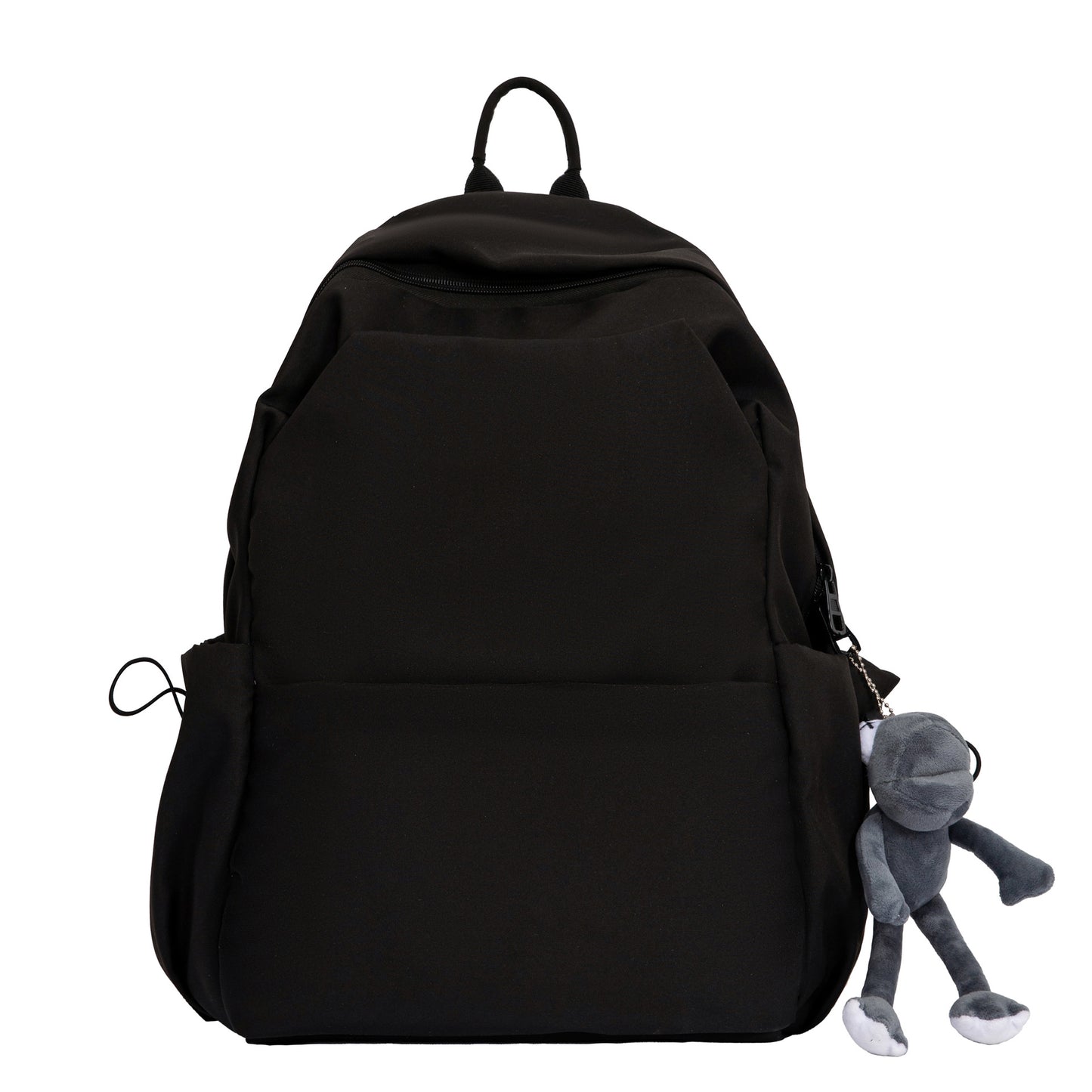 Simple Pure Color Trendy Couple Large Backpacks