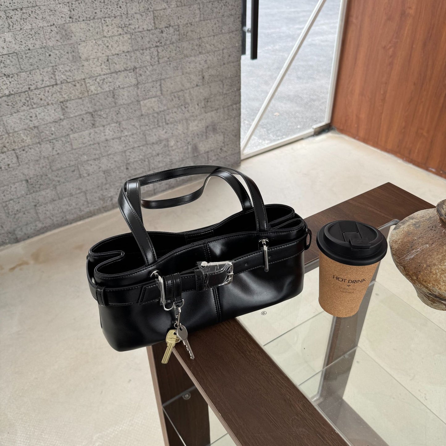 Women's Design High-grade Retro Wind Underarm Genuine Leather Armpit Bags