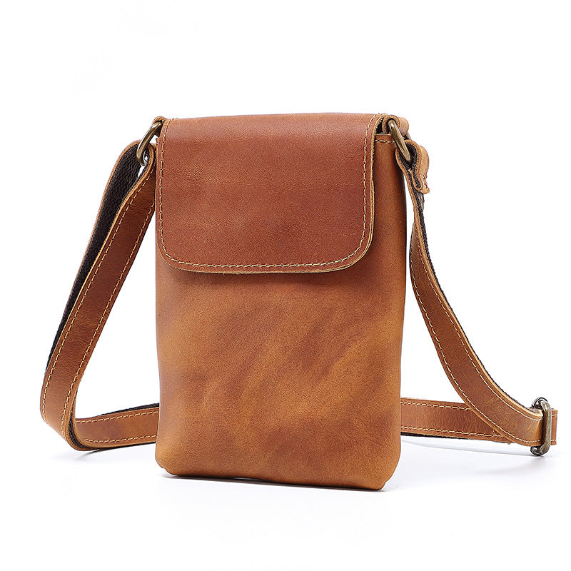 Men's Layer Cowhide Leather Genuine High-grade Crazy Bags