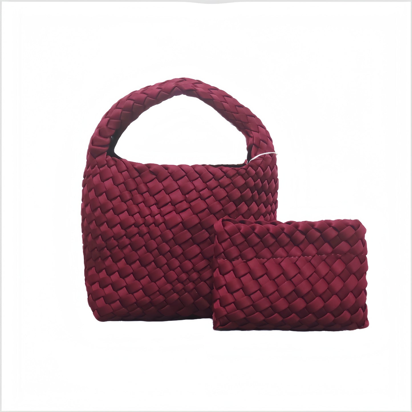 Elegant Glamorous Basket Woven Neoprene Mini Handbags