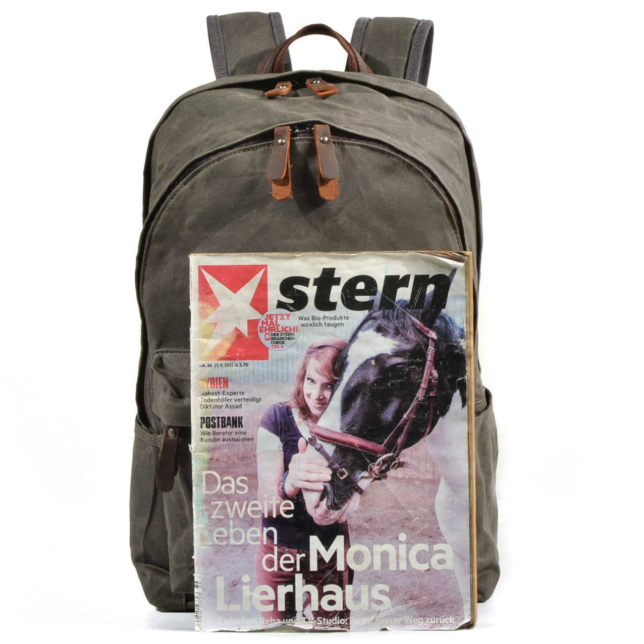 Men's Large Capacity Female Waterproof Oil Wax Backpacks